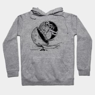 cut open moon Hoodie